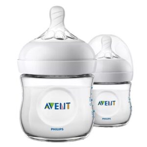 زجاجة رضاعة أفنت الطبيعية PP للأطفال من عمر 0+ شهر - عبوتين 125 مل | Avent