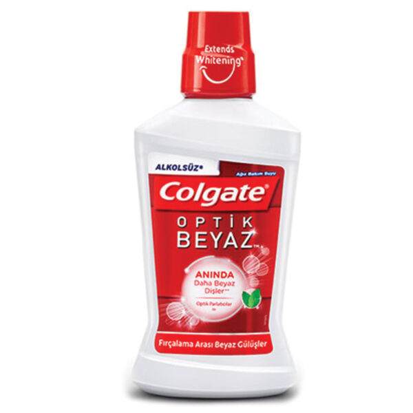 كولجيت مياه أوبتيكال وايت للعناية بالفم خالية من الكحول 250 مل | Colgate