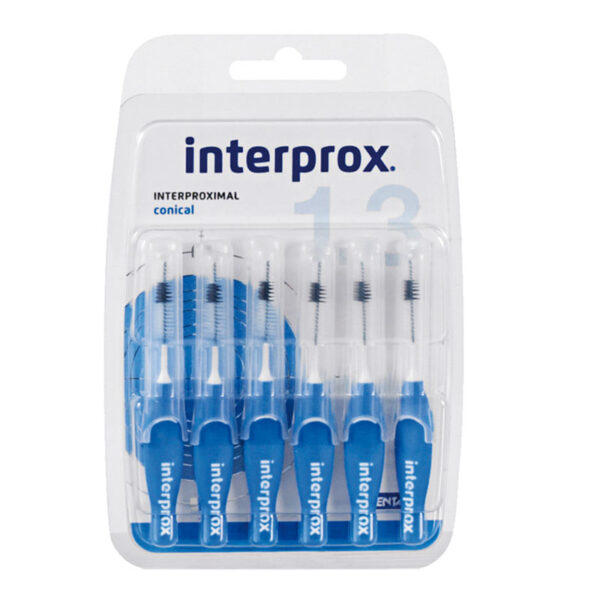 نفطة Dentaid INTERPROX 4G المخروطية 6 قطع - أزرق - N31189 | Dentaid