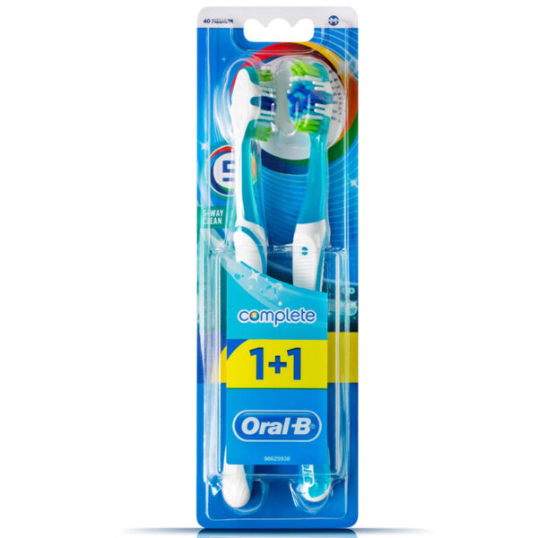 أورال بي كومبليت 5 منطقة تنظيف 1+1 متوسطة | Oral B