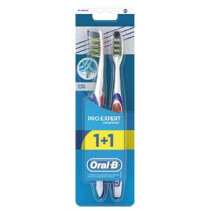 فرشاة أسنان أورال بي برو إكسبرت 40 متوسطة، عبوة من قطعتين | Oral B