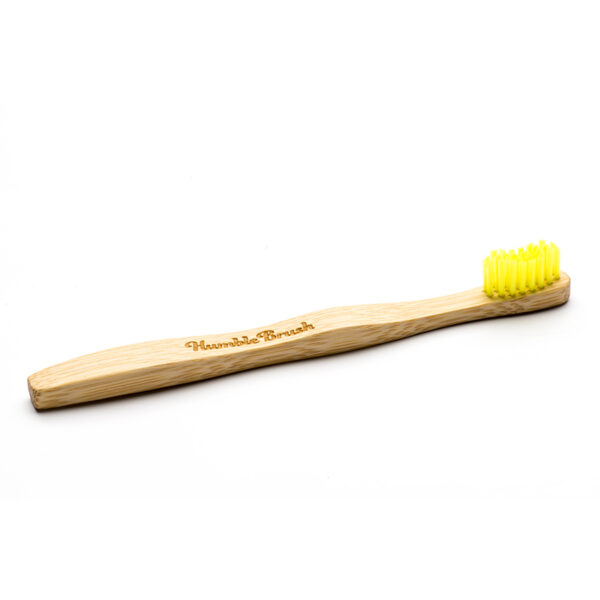 Humble Brush Natural Soft Toothbrush for Kids - Yellow