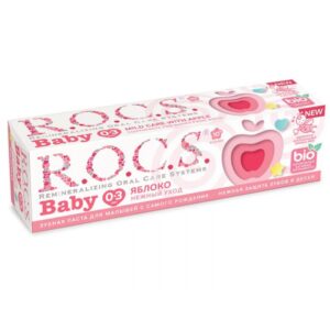 ROCS Baby 0-3 Years Old Applesauce Taste Toothpaste 35 ml