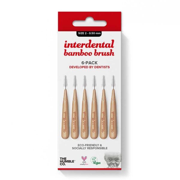 The Humble Co Interdental Bamboo Brush Size 2 - 0.50 mm