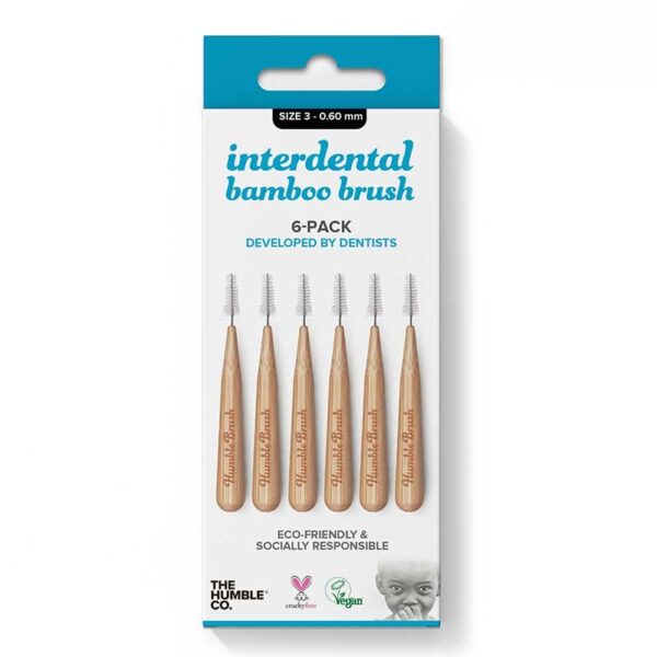 The Humble Co Interdental Bamboo Brush Size 3 -0.60 mm