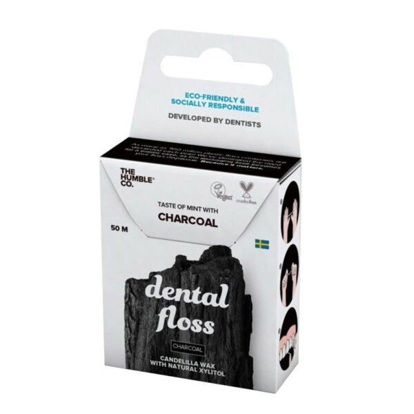 The Humble Co Natural Dental Floss 50 mt | Coal