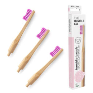 The Humble Co Toothbrush with Replaceable Head - Pink