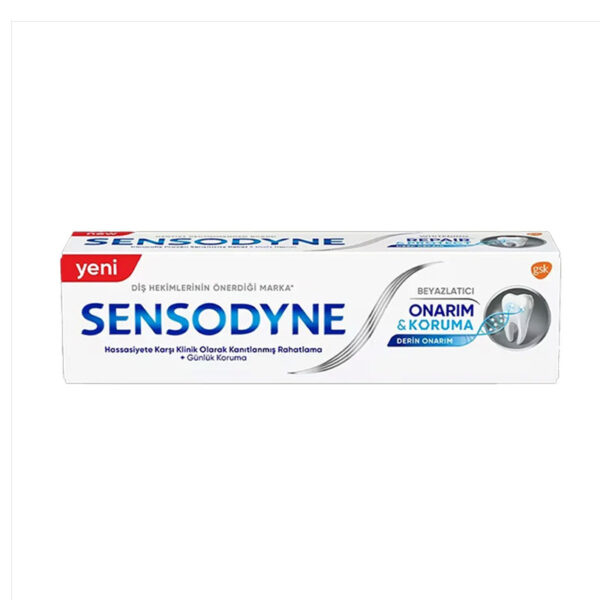 معجون أسنان سنسوداين للتبييض والإصلاح والحماية 75 مل | Sensodyne