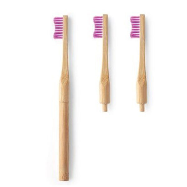 the humble co degistirilebilir baslikli dis fircasi pembe humble brush 153984 68 B