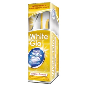 معجون أسنان وايت جلو لتبييض بقع السجائر 150 مل | White Glo