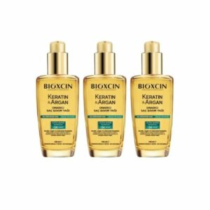 Introducing Bioxcin Keratin & Argan Repairing Hair Care Oil 3x150ml