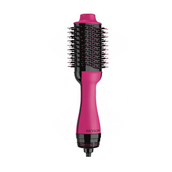 Introducing the Revlon Revlon One-Step hair dryer and Volumiser Pink, the ultimate tool for achieving salon-quality hair at home.