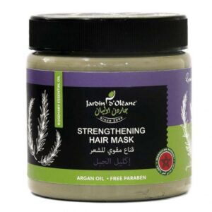 Introducing the Jardin Oleane Hair strengthening Hair Mask with rosemary oil 600 g, strengthens and nourishes hair, improves overall health