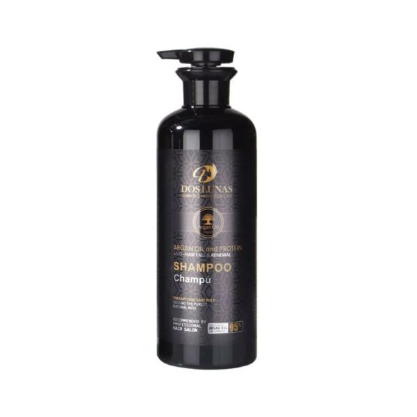 Introducing Dos Lunas Argan Oil And Protein Shampoo 750 ml, a powerful and nourishing hair care solution that revitalizes and strengthens your locks.