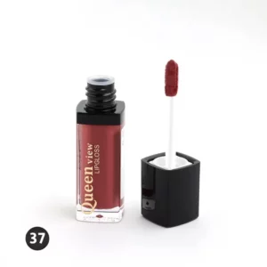 Introducing the Queen View Liquid Rouge Lipgloss - (37) , the perfect addition to your makeup routine. This high-quality lipstick offers a bold and long-lasting color, giving your lips a beautiful, glossy finish that lasts all day.