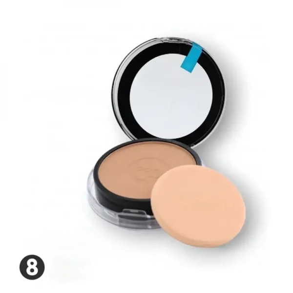 Introducing the Queen View Compact Face Powder - (8), your must-have solution for a flawless, matte finish all day long.