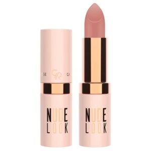 Introducing the Golden Rose Nude Look Perfect Matte Lipstick 01, the essential lip color for achieving a natural, matte finish.