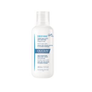 Introducing the Ducray Dexyane Anti-Scratching Emollient Cream 400 ml, the ultimate solution for dry and irritated skin. This cream is specially formulated to provide intense hydration and soothing relief for your skin.