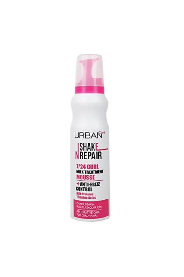 Urban Care Shake N Repair 7/24 Curl Milk Treatment Repairing Hair Care Foam 150 ml