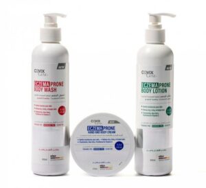 Sensitive and eczema-prone skin care set for children and adults from Covix Care