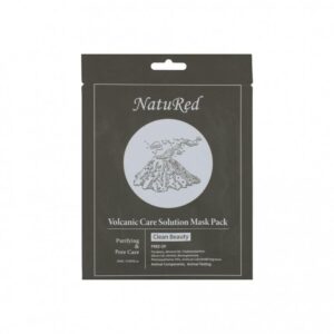 Introducing the NatuRed Volcanic Care Solution Mask Pack 25 ml, a powerful solution for deep cleansing and rejuvenation.