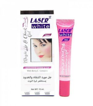 Introducing the LASER White Magic Lip Pink Gel Cheek & Lip Stain with Raspberry Extract 15 ml, this product is designed to enhance your natural beauty.