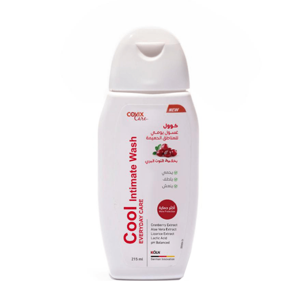 Introducing the Covix Care Cool Intimate Wash with Cranberry 215 ml, your essential solution for daily intimate hygiene. Formulated with care, this wash is designed to provide gentle and effective cleansing for your intimate area.