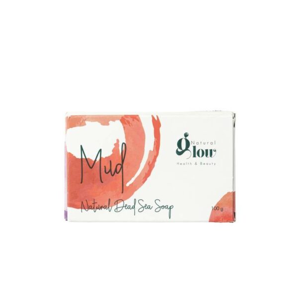 Introducing the Natural Glow Mud Natural Dead Sea Soap 100 g, a powerful cleansing solution for your skin.