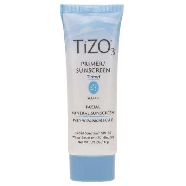 Introducing the Tizo Primer Sunscreen Tinted SPF 40 50 g, a versatile and protective sunscreen designed to provide broad-spectrum UV protection while nourishing and protecting your skin.