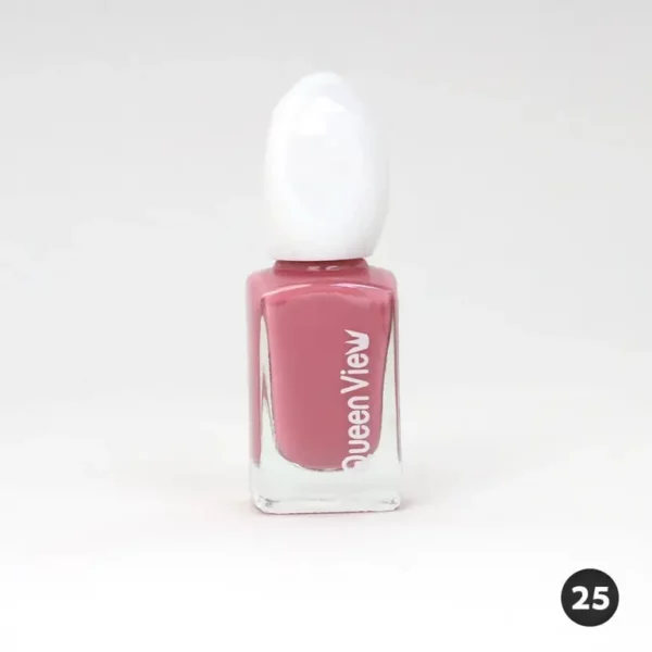 Introducing Queen View Nail Polish 25, a vibrant and long-lasting nail polish designed to add a pop of color to your look.