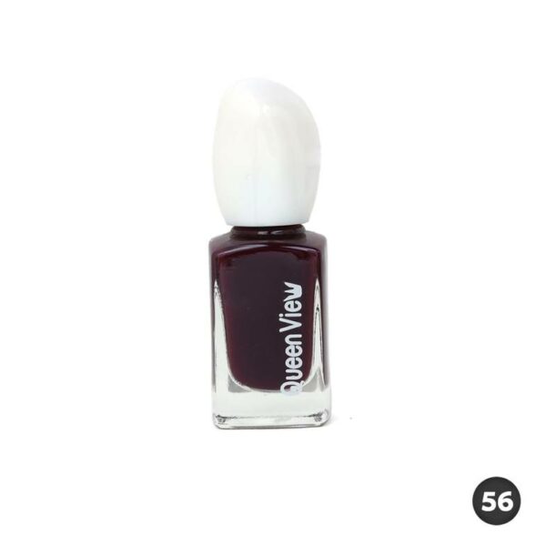 Introducing Queen View Nail Polish 56, a vibrant and long-lasting nail polish that adds a pop of color to your look.