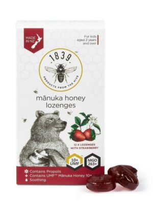 Introducing the Manuka honey emulsifying candy with strawberry flavour, a delightful treat packed with natural honey goodness and fruity sweetness.