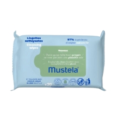 نقدم لكم موستيلا مناديل مبللة 20 قطعة | Mustela، الحل الأمثل للتنظيف المريح والفعال. هذه المناديل المبللة مصنوعة من مواد صديقة للبيئة.