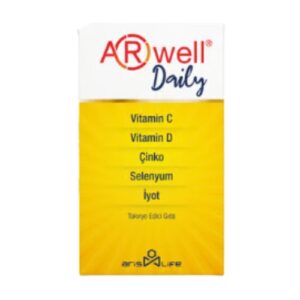 Introducing ARwell Daily Vitamin C, Vitamin D, Zinc, Selenium, Iodine Supplementary Food. This high-quality supplement is packed with essential nutrients to support your overall health and well-being.