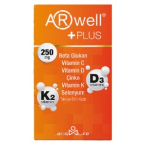 Introducing ARwell Plus Beta Glucan, Vitamin C, Vitamin D, Zinc, Vitamin K, a powerful supplement designed to support your overall health and wellness.