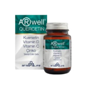 Introducing ARwell Quercetin Food Supplement, a powerful blend of Quercetin, Vitamin D, Vitamin C, and Zinc to support your overall health and wellbeing.