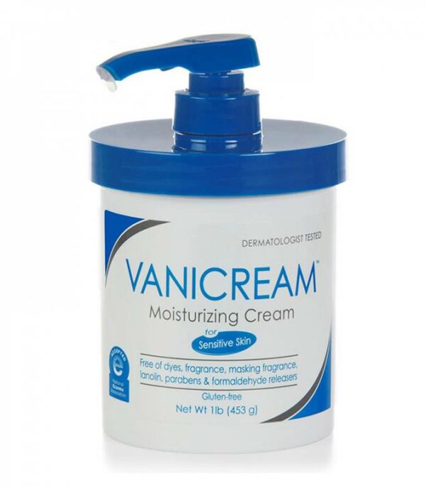 Introducing the Vanicream Moisturizing Cream For Sensitive Skin 453 g, a gentle and effective solution for keeping your skin moisturized and nourished.