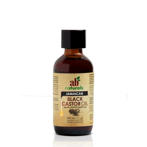 نقدم لكم زيت الخروع الاسود الجامايكي من اي بي ناتشورالز 60 مل | AB Naturals Jamaican، وهو زيت طبيعي ومغذي لشعرك وبشرتك.