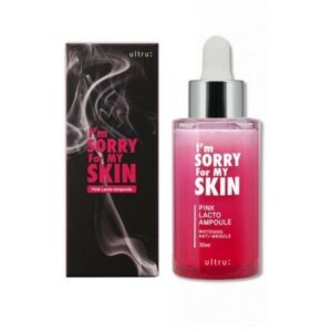 Introducing the I'm Sorry for My Skin Pink Lacto Ampoule 30 ml, a powerful solution to lighten and moisturize your skin. This serum is designed to provide nourishment and hydration for a glowing complexion.