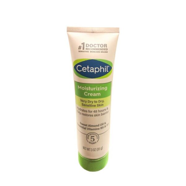 Introducing the Cetaphil moisturizing cream for very dry to dry sensitive skin 85 g. This nourishing cream is specially formulated to provide intense hydration for dry and sensitive skin.