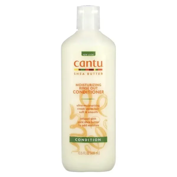 Introducing the Cantu Shea Butter Moisturizing Rinse Out Conditioner 400 ml. This conditioner is specially formulated to provide deep hydration and nourishment for your hair, leaving it soft, smooth, and manageable.