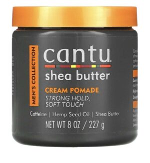 Introducing Cantu Men's Collection Shea Butter Cream Pomade 227 g, the ultimate solution for nourishing and styling your hair with ease.