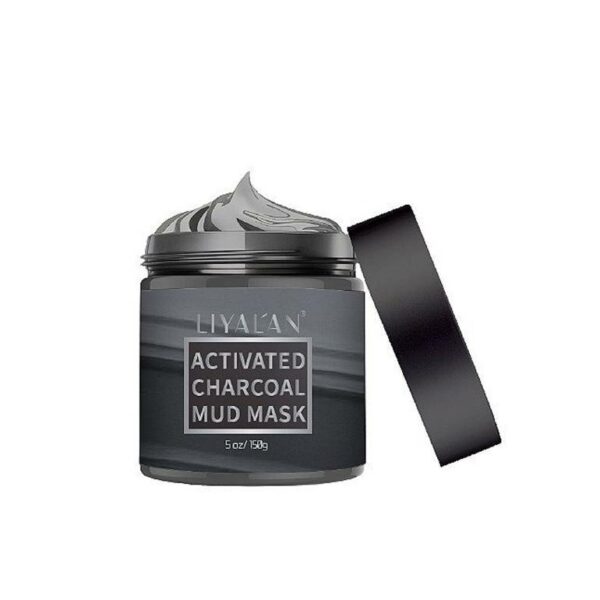 Introducing the Liyalan Active Charcoal Mud Mask 150 g, a powerful solution for deep cleansing and rejuvenating your skin.