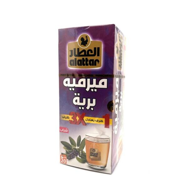 Introducing the Al-Attar Wild Sage Drink 20 Sachets. This delightful and aromatic beverage is perfect for those seeking a natural, soothing drink that can be enjoyed at any time of the day.