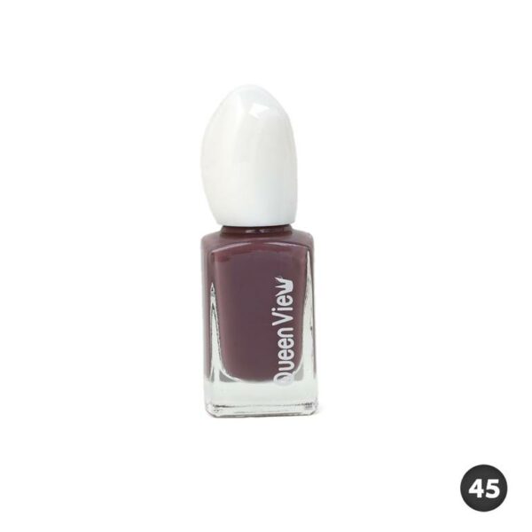 Introducing the Queen View Nail Polish 45, your go-to solution for vibrant and long-lasting nail color. This high-quality polish is designed to offer a flawless finish and rich pigmentation for stunning nails every time.