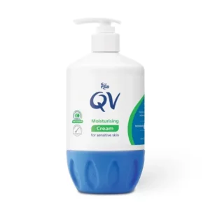 Introducing the QV Moisturizing Cream For Sensitive Skin 500 g, a deeply hydrating solution for extremely dry skin.