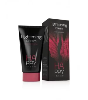 Introducing the Happy Intimate Lightening Cream Even Skin Tone 50ml, a gentle and effective solution for brightening and evening out skin tone in delicate areas.