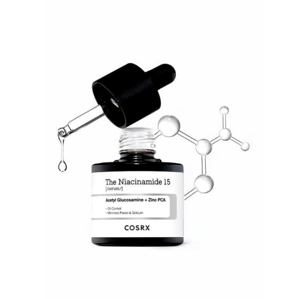 Introducing the COSRX The Niacinamide 15 With Acetyl Glucosamine + Zinc 20 ml, a powerful solution for radiant and even skin tone.