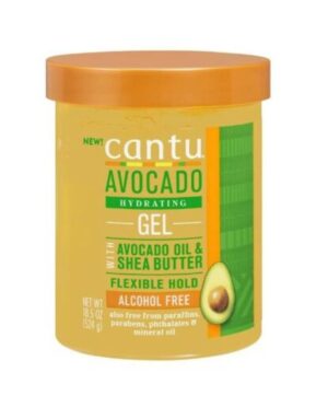 Introducing the Cantu Avocado Hydrating Gel With Avocado Oil And Shea Butter 524 g, a versatile solution for nourishing and styling your hair.