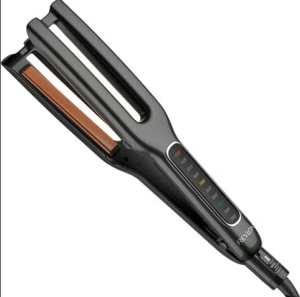 Introducing the Revlon Hair Straightener with Ceramic and Copper Double Plates 2204, the essential tool for achieving sleek and smooth hair with ease.